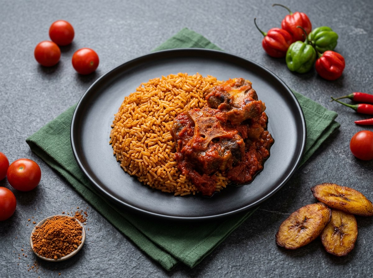 Jollof Rice and Oxtail