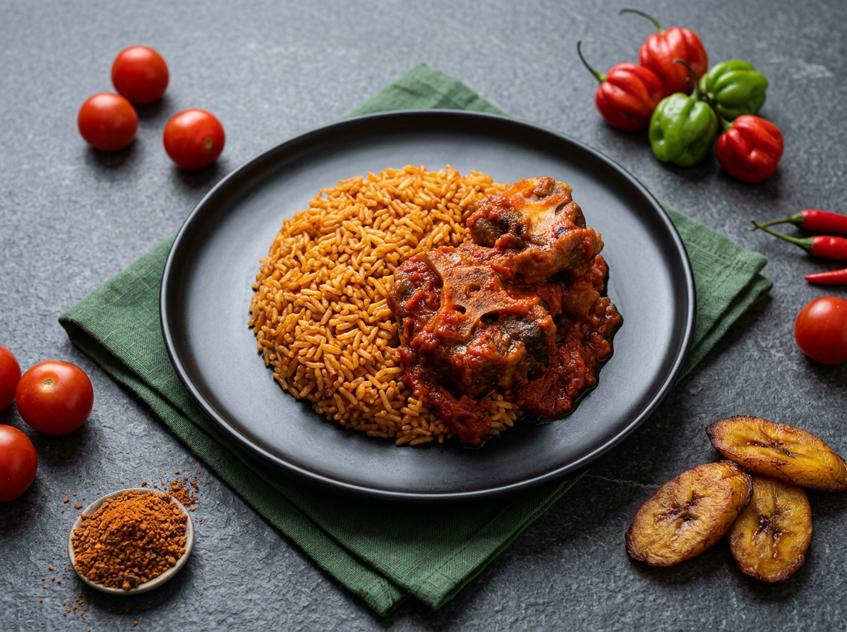 Jollof Rice and Oxtail